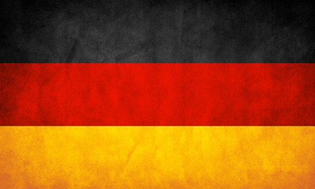 Grungy german flag black background free wallpaper - medium preview image