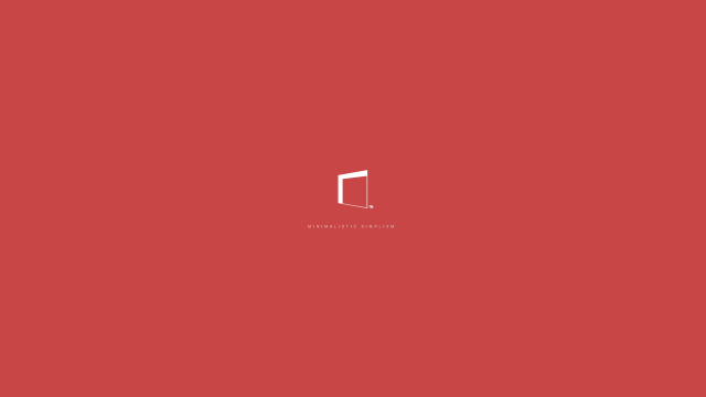 Red wall white door side free wallpaper - medium preview image