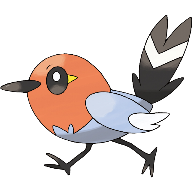 Bird black white red orange free wallpaper - medium preview image