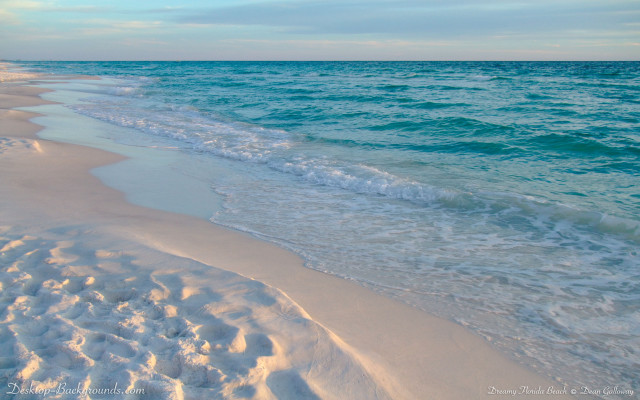 Beach waves sky clouds sand free wallpaper - medium preview image