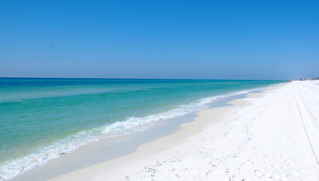 Beach white sand blue water #5 free wallpaper - medium preview image