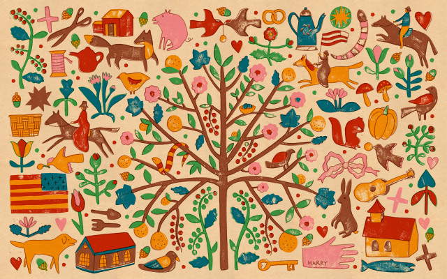Tree animals nature diversity wildlife free wallpaper - medium preview image