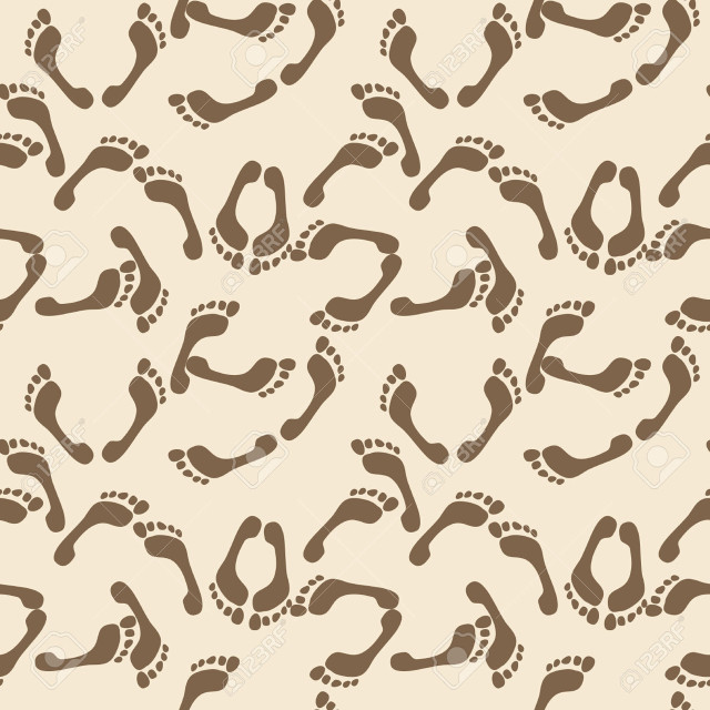 Footprints pattern beige background stock free wallpaper - medium preview image