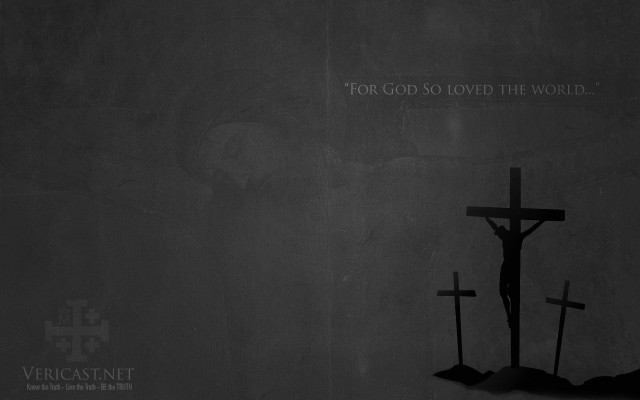 Cross crucifix wall message black free wallpaper - medium preview image