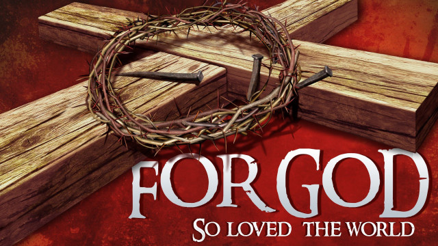 Cross crown thorns god loved free wallpaper - medium preview image