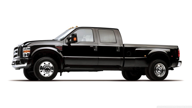 Black truck white background hyperrealism free wallpaper - medium preview image