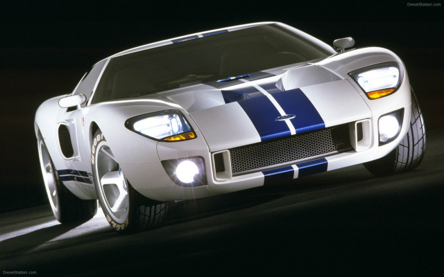 White sports car blue stripes #3 free wallpaper - medium preview image