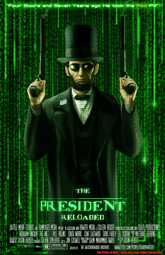 President reloaded man holding two free wallpaper - medium preview image