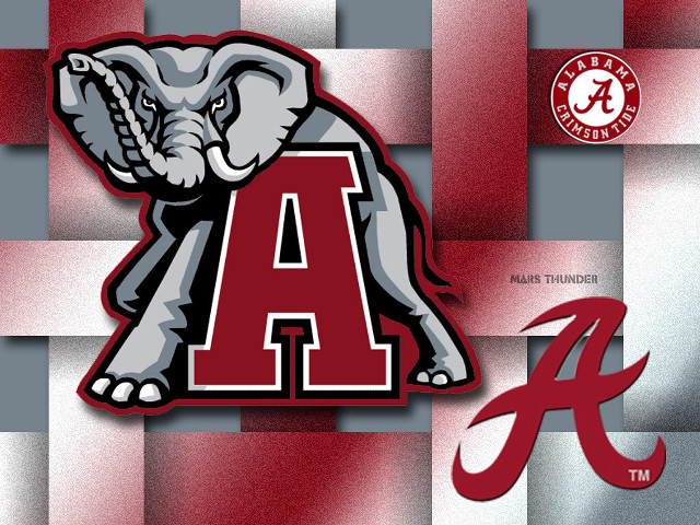 Alabama university elephant checkered background free wallpaper - medium preview image