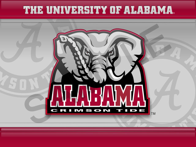 Alabama crimson elephant typographic digital free wallpaper - medium preview image