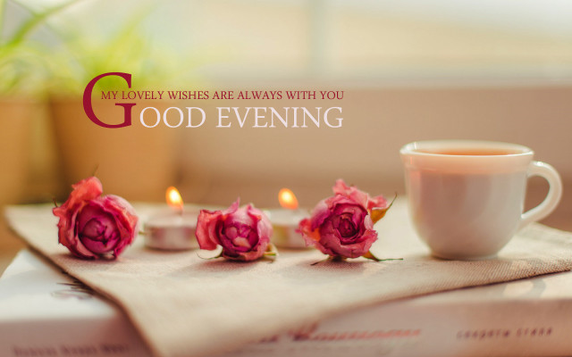 Coffee roses book candle evening free wallpaper - medium preview image