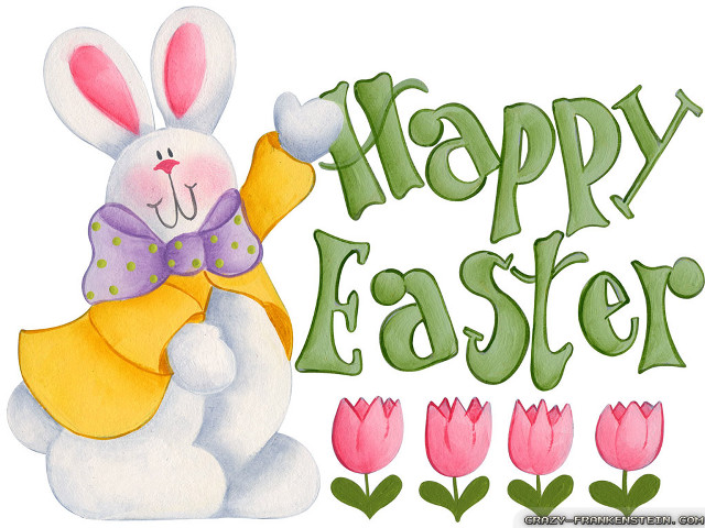 Happy easter bunny bow tie #5 free wallpaper - medium preview image