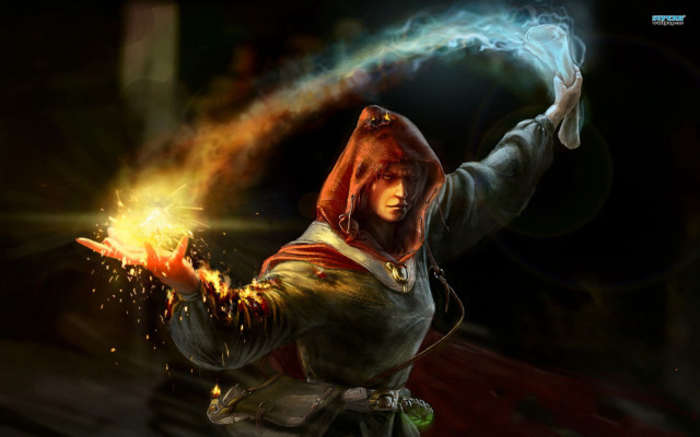 Video game character fireball glowing free wallpaper - medium preview image