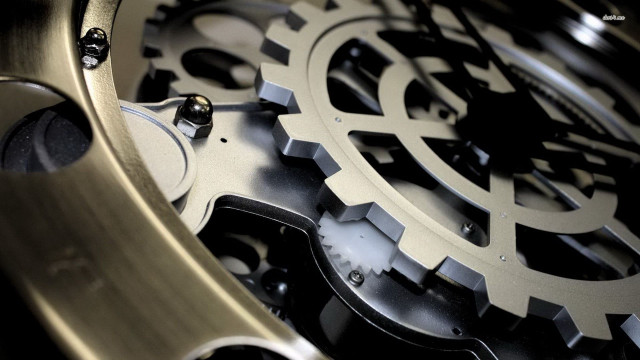 Clock gears closeup face complex free wallpaper - medium preview image