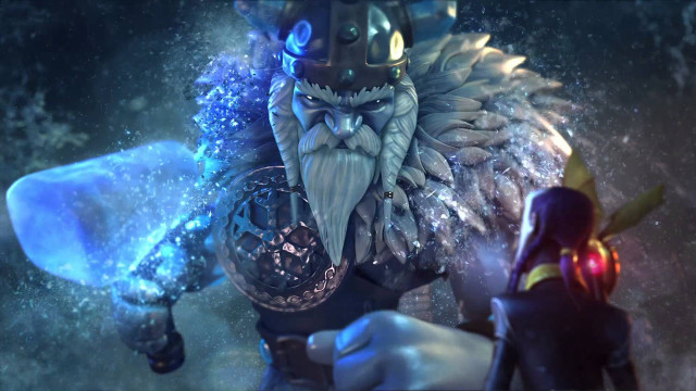 Man helmet sword giant creature free wallpaper - medium preview image