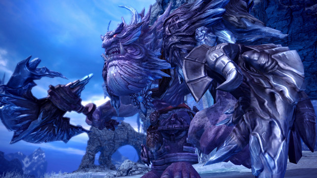 Demonic giant wings snowy mountain free wallpaper - medium preview image