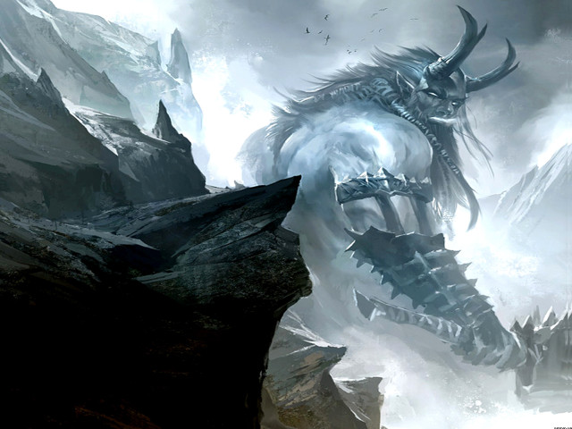 Giant monster horns huge body #2 free wallpaper - medium preview image