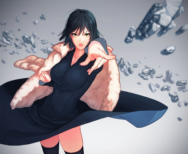 Woman black dress gun rocks free wallpaper - medium preview image