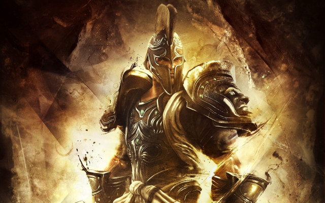 Man armor cave sword glowing free wallpaper - medium preview image