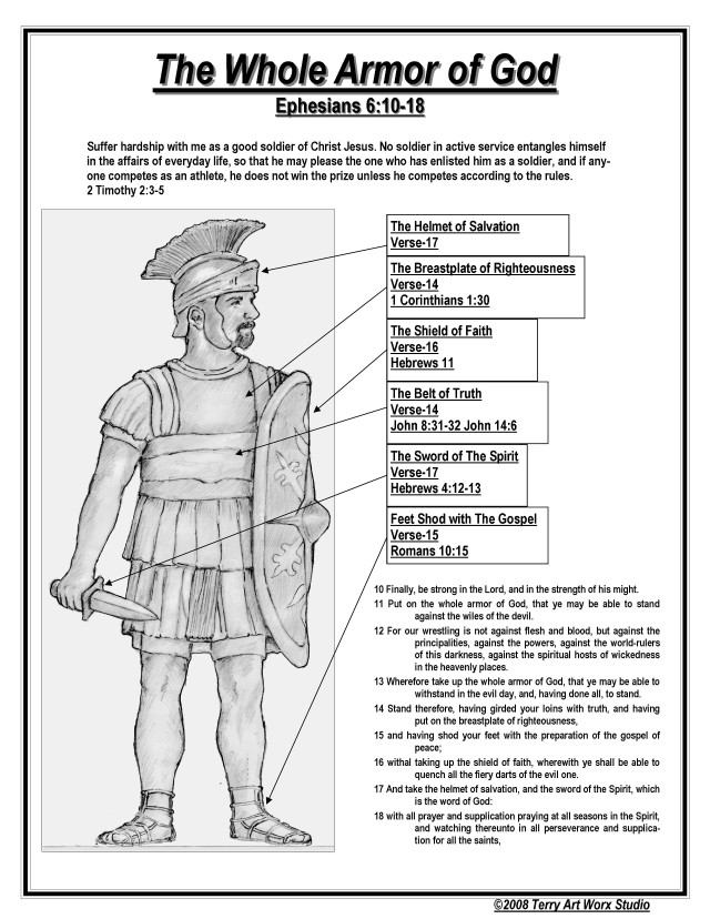 Whole armor of god diagram free wallpaper - medium preview image