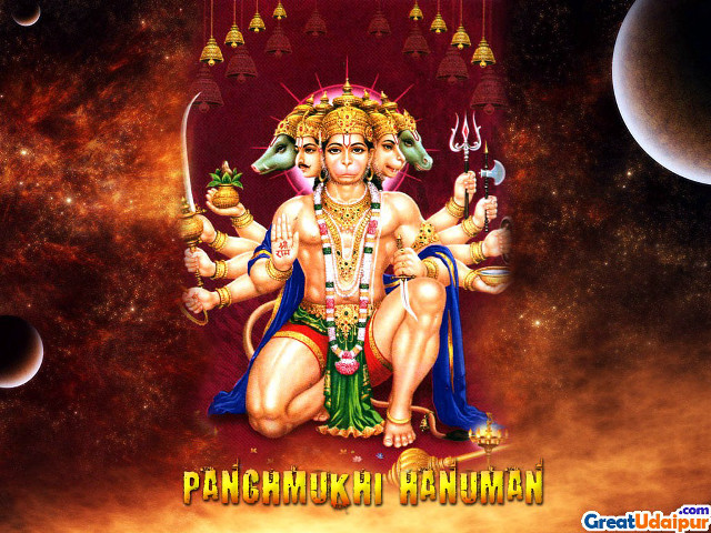 Hindu god sword demon back free wallpaper - medium preview image