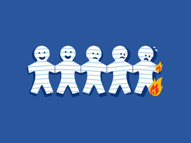 Group people faces line fire free wallpaper - medium preview image