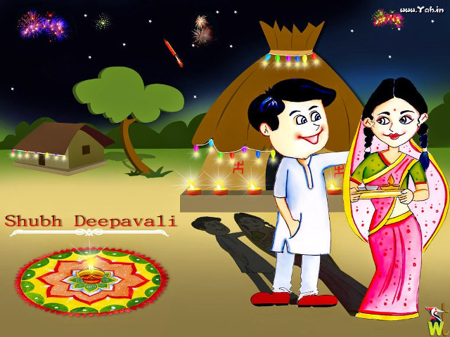 Couple festival fireworks cake umbrella free wallpaper - medium preview image