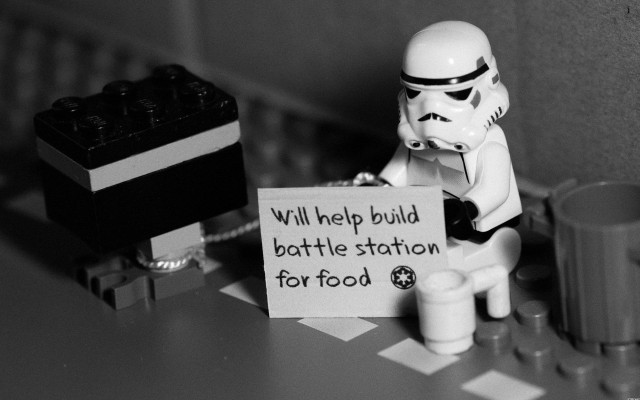 Lego stormtrooper build battle station free wallpaper - medium preview image