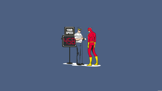 Man red suit clock sign #2 free wallpaper - medium preview image