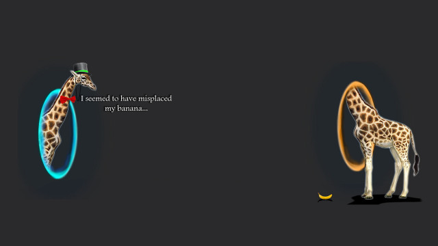Giraffe blue ring quote hat free wallpaper - medium preview image