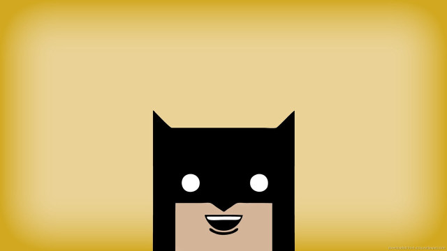 Batman mask smile yellow background #2 free wallpaper - medium preview image