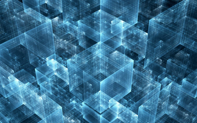 Blue abstract background squares varying #2 free wallpaper - medium preview image