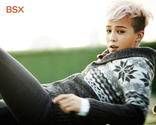 Pink haired young man bench free wallpaper - medium preview image