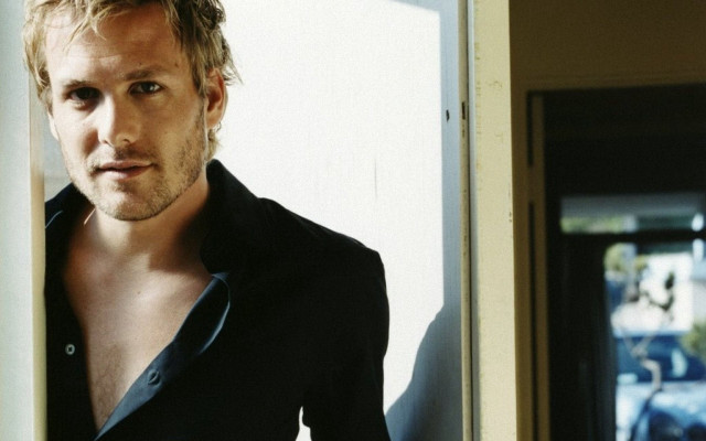 Man serious shirt open door free wallpaper - medium preview image