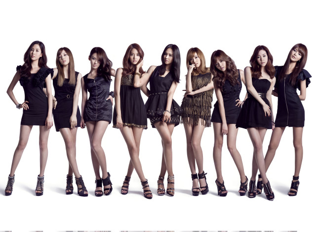 Women group short dresses high free wallpaper - medium preview image