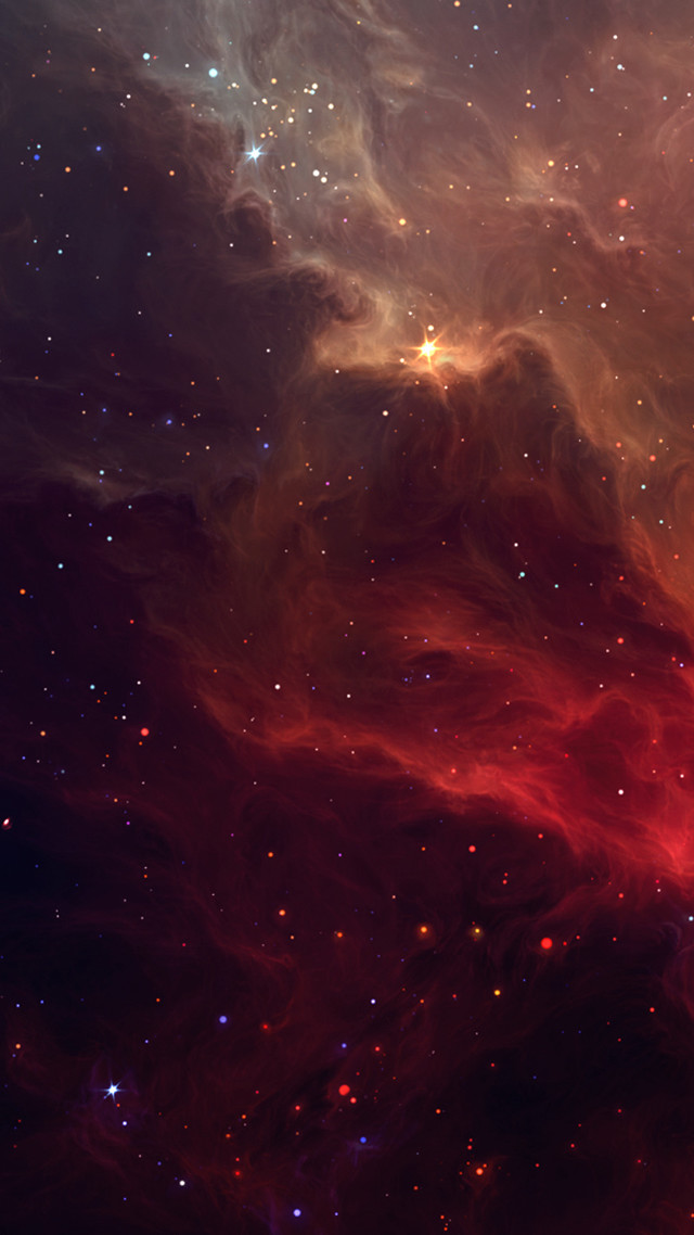 Red blue space stars dust #3 free wallpaper - medium preview image
