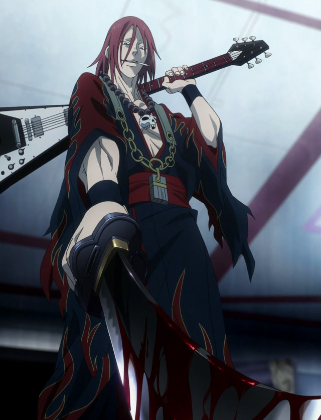 Man sword chain red cape free wallpaper - medium preview image