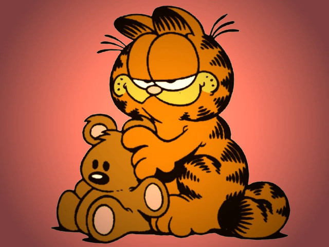 Cartoon cat teddy bear pink free wallpaper - medium preview image