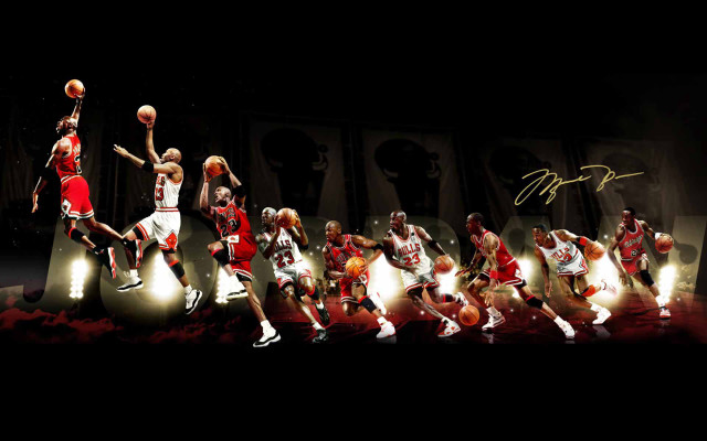 Basketball players line ball air #2 free wallpaper - medium preview image