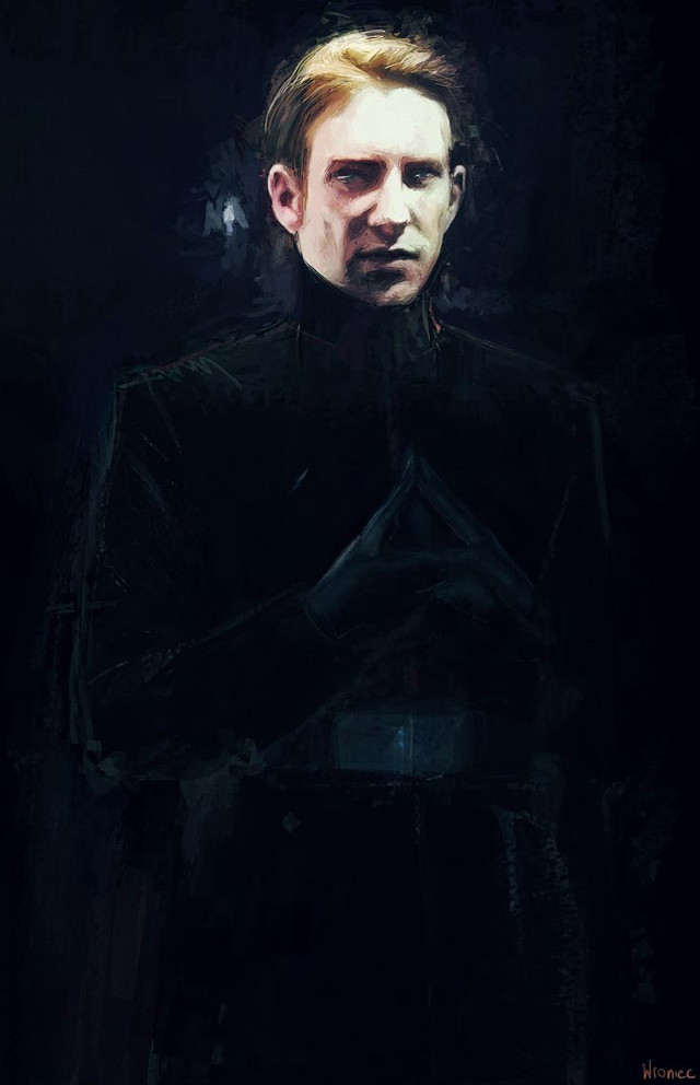 Black suit man dark room free wallpaper - medium preview image