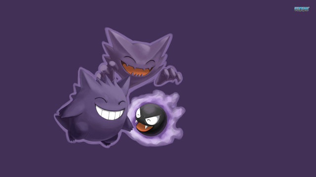 Cartoon characters playing purple background free wallpaper - medium preview image