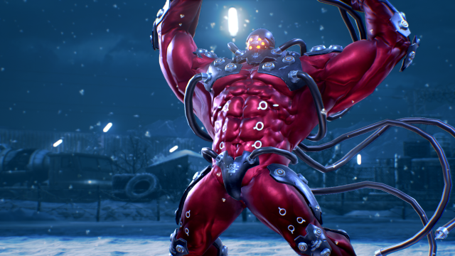 Red silver robot light arms free wallpaper - medium preview image