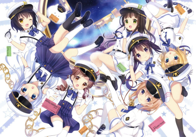 Anime girls hats dresses group #3 free wallpaper - medium preview image