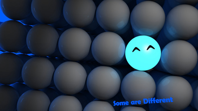 Blue ball smiley gray balls free wallpaper - medium preview image