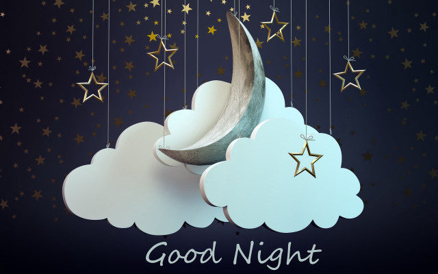 Crescent stars hanging sky good #2 free wallpaper - medium preview image