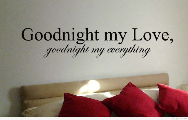 Bedroom goodnight my love quote free wallpaper - medium preview image