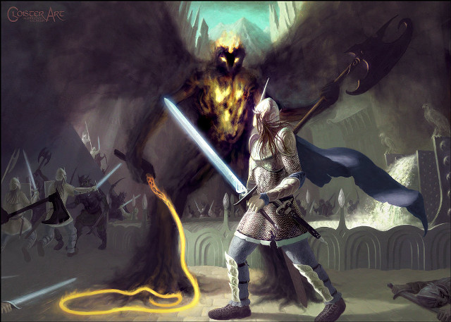 Man knight outfit sword demon free wallpaper - medium preview image