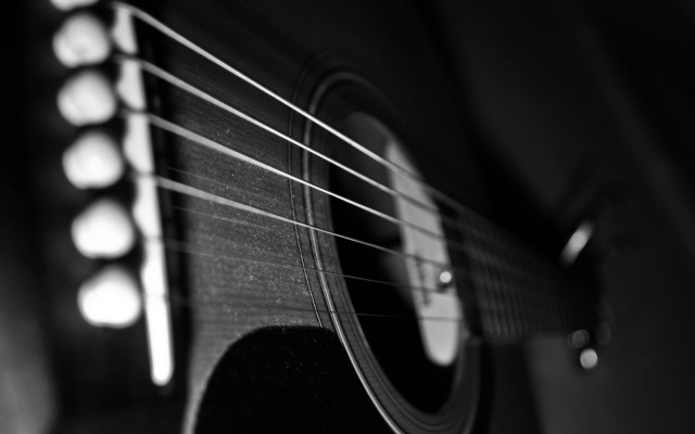 Black white guitar neck frets free wallpaper - medium preview image