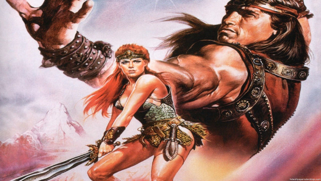Man woman battle sword demon free wallpaper - medium preview image