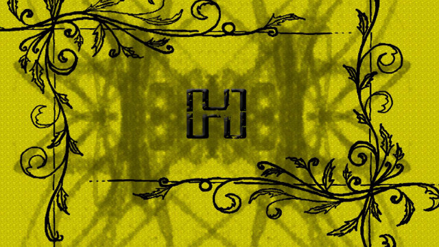 Gothic plant frame h silkscreen free wallpaper - medium preview image